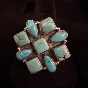 Turquoise Sterling Silver Women's Ring